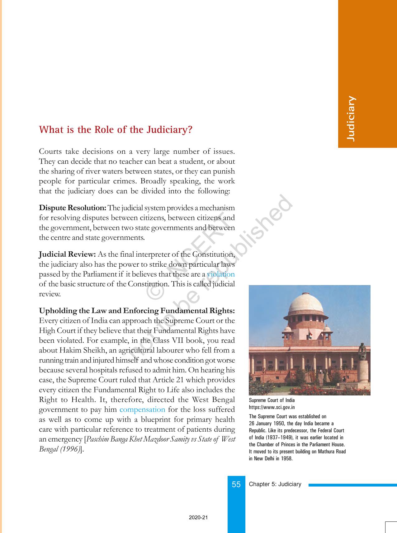 case study on judiciary class 8